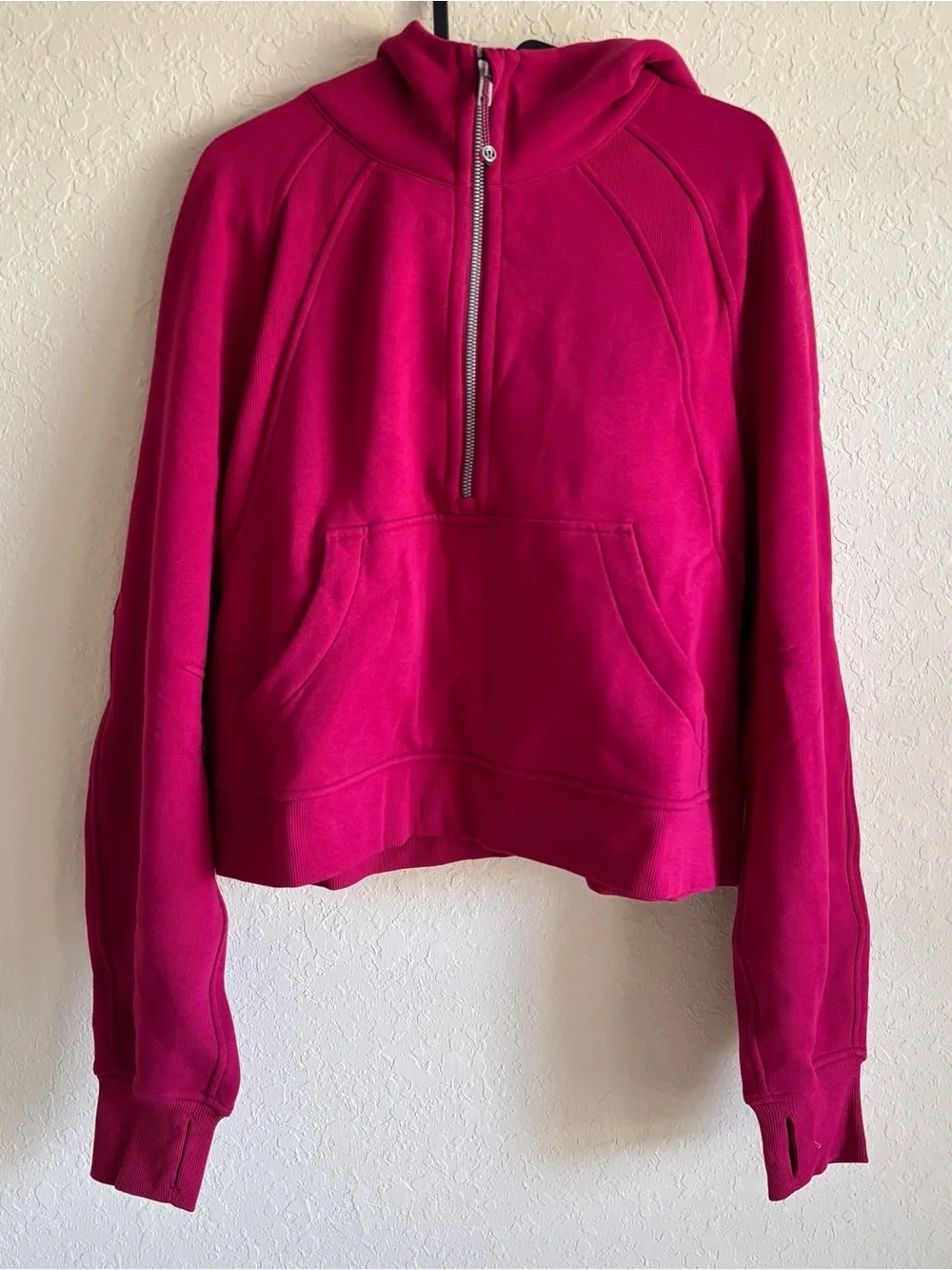 lululemon | Women's Scuba Oversized Half Zip Hoodie Size M/L Berry Rumble NWT